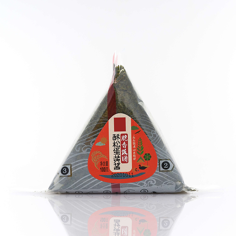 Гореща продажба на едро суши онигири водорасли кухня триъгълник оризова топка онигири скариди майонеза хрупкави онигири