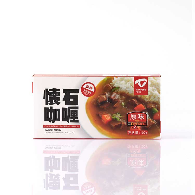 100g Wholesale OEM Yakakwira Mhando yeJapan dhizaina origina curry cube
