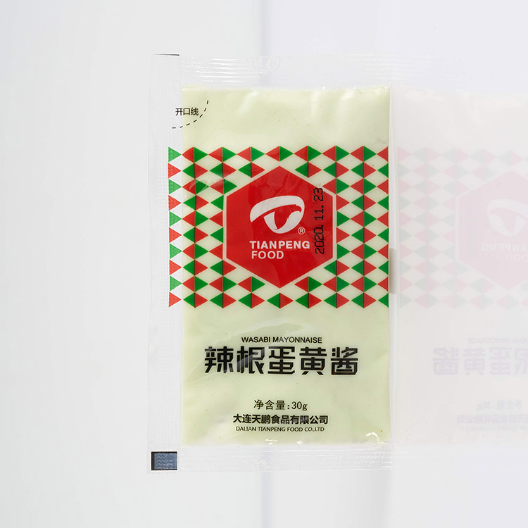 Small package Long lasting hot flavorful wasabi mayonnaise with ISO