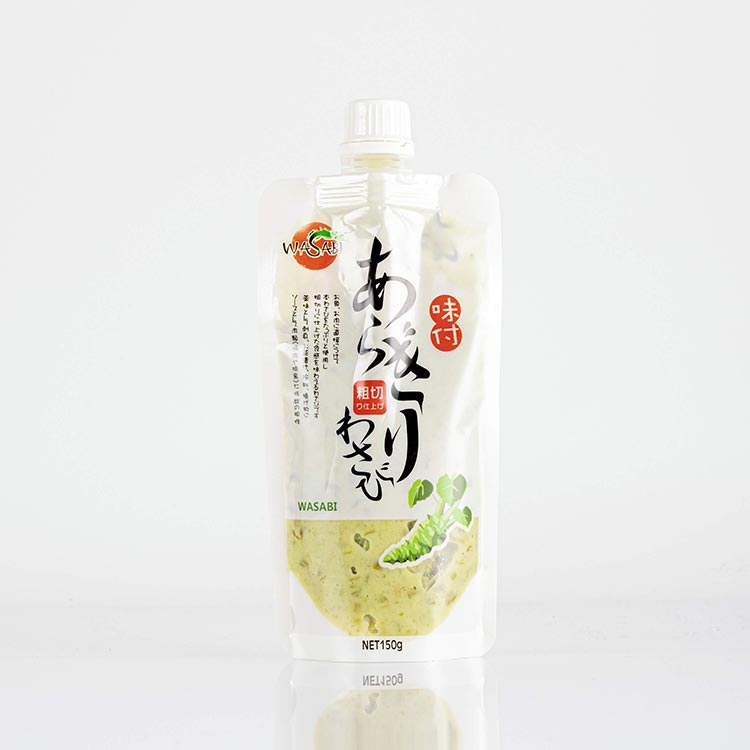 Hoë kwaliteit gewaarborgde 150 g wasabi pasta met wasabi blaar OEM beskikbaar